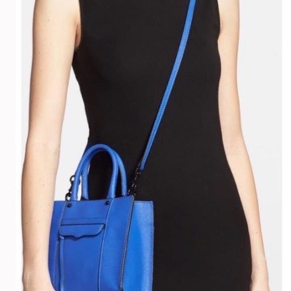 Rebecca Minkoff Mini MAB Crossbody Satchel in Cobalt Blue - Picture 4 of 12